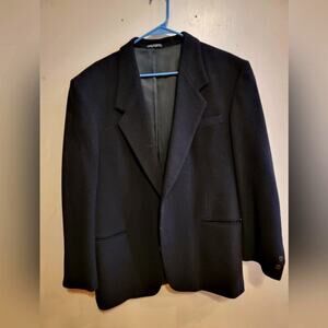 Mens 42R Alfani Made by Macys Black Blazer